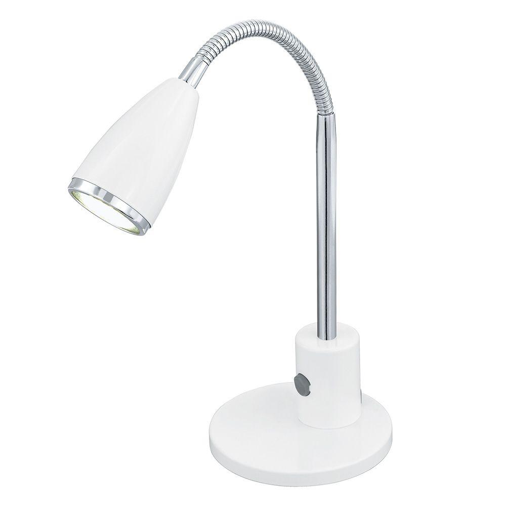 Eglo Fox 9 In White Desk Lamp 92872a The Home Depot White Desk Lamp