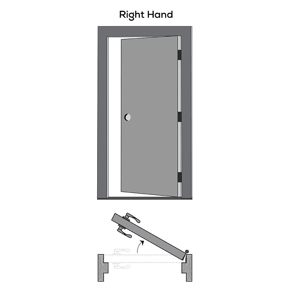 Mmi Door 32 In X 84 In Smooth Carrara Right Hand Solid Core Primed Molded Composite Single Prehung Interior Door