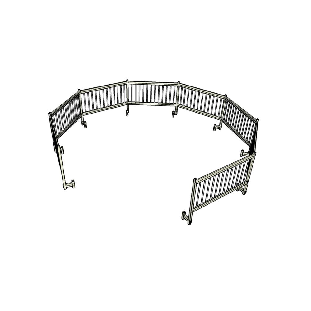 Water Warden Above Ground Pool Safety Fence Add On Kit C 2 Water Warden Above Ground Pool Safety Fence Add On Kit C 2 Sections