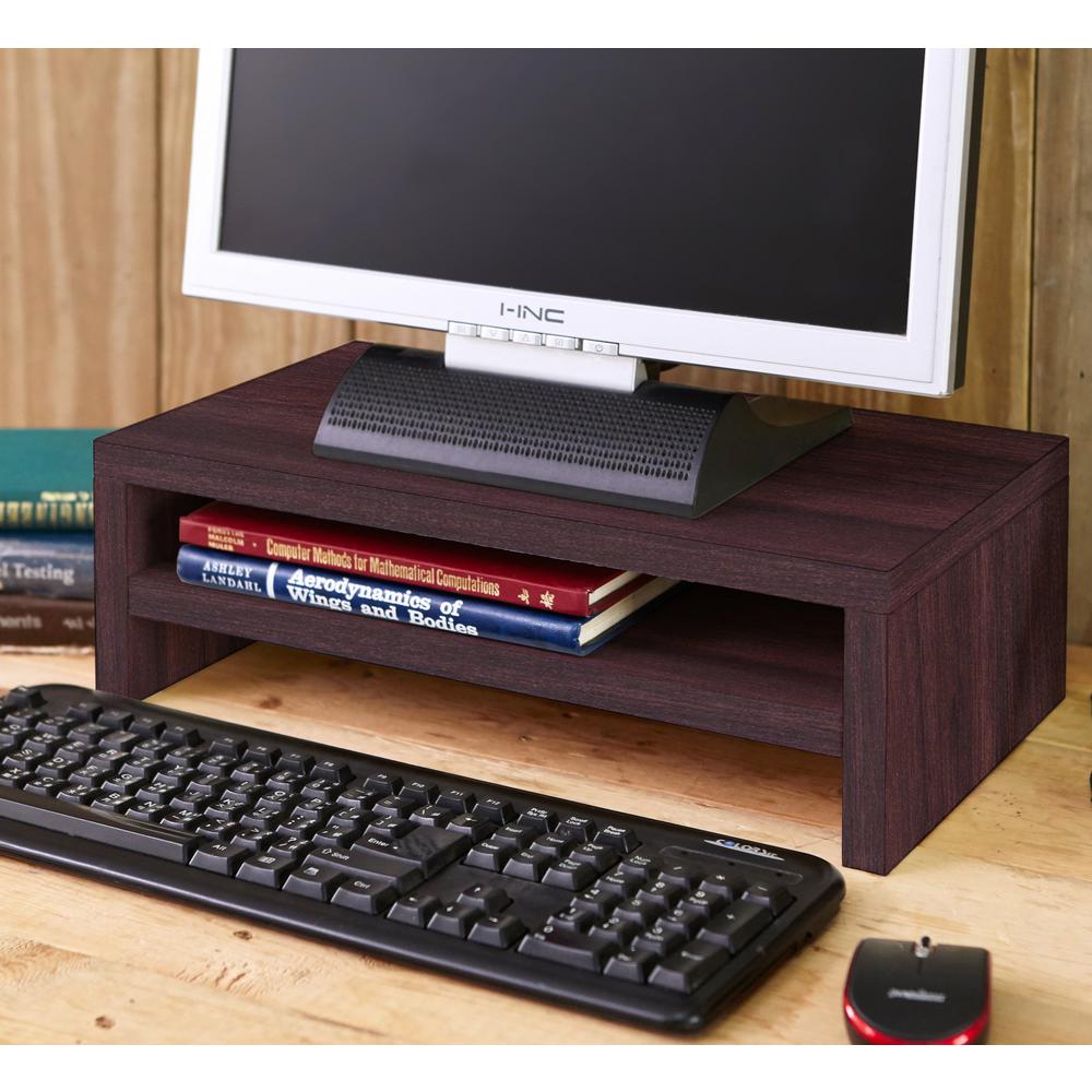 Way Basics zBoard Eco 2Shelf Computer Monitor Stand in EspressoWB