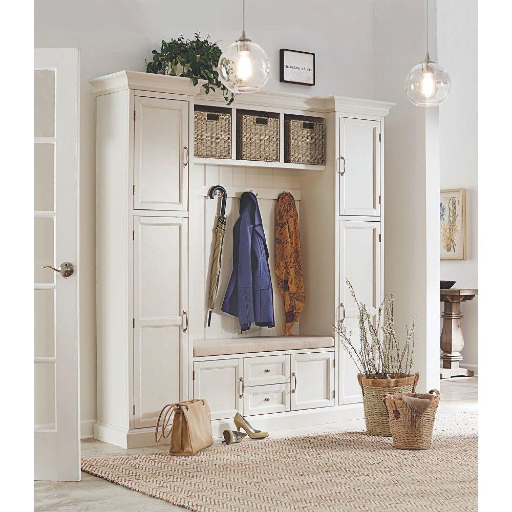 Home Decorators Collection Royce Polar White Hall Tree 7474200410 The   Polar White Home Decorators Collection Hall Trees 7474200410 64 1000 