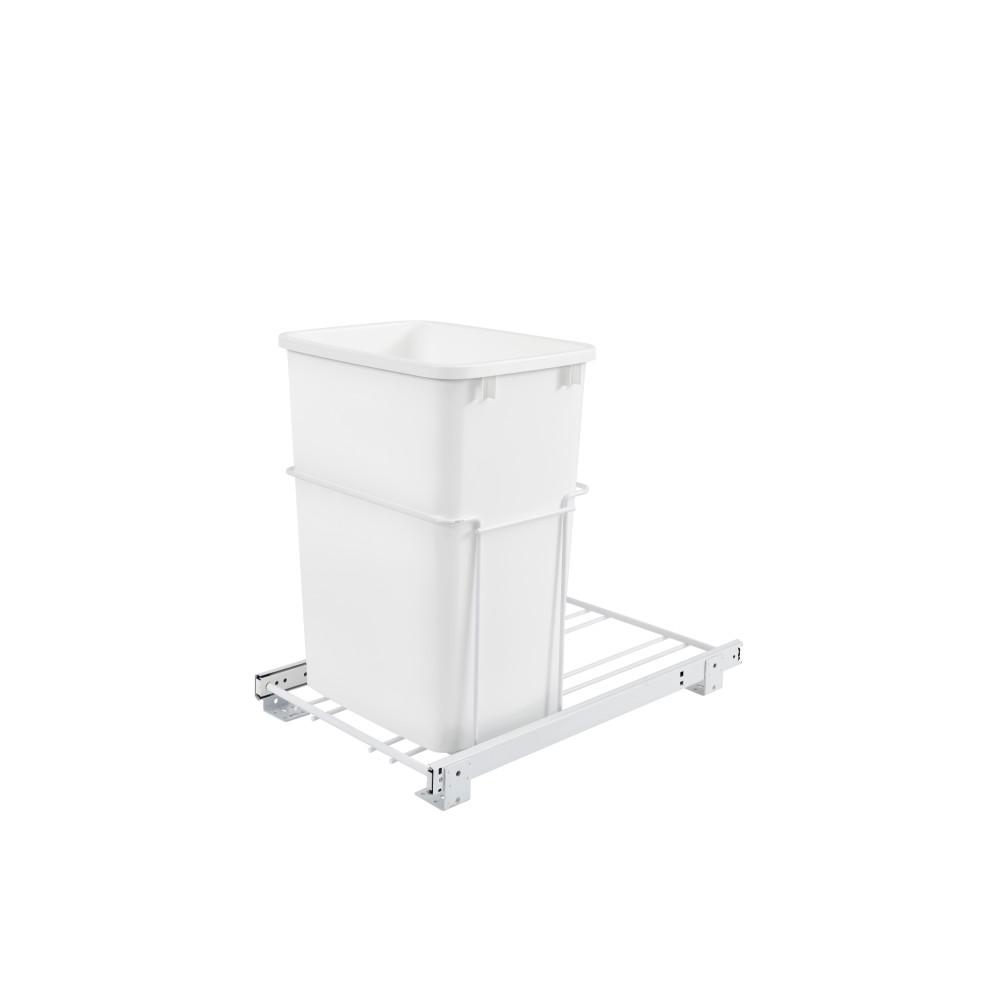 Pullout Waste Containers White Rev-A-Shelf RV-18PB-2 S Double 35 Qt