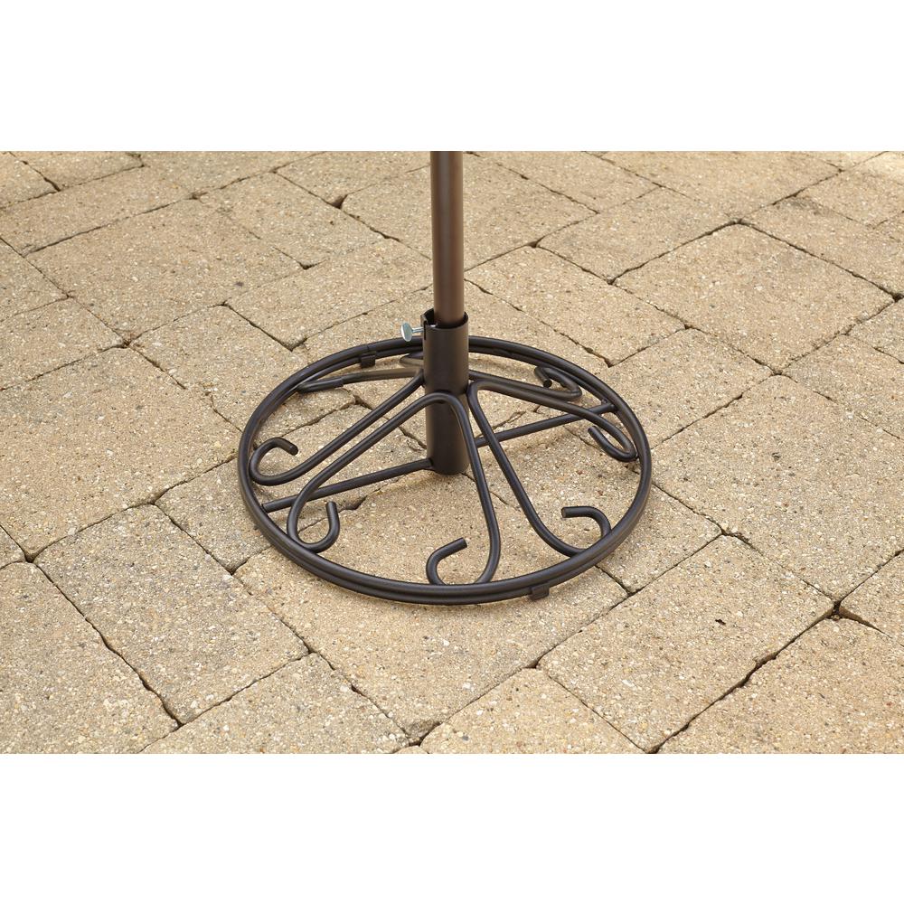 Hampton Bay Nantucket Outdoor Patio Umbrella Base In Black 1098000