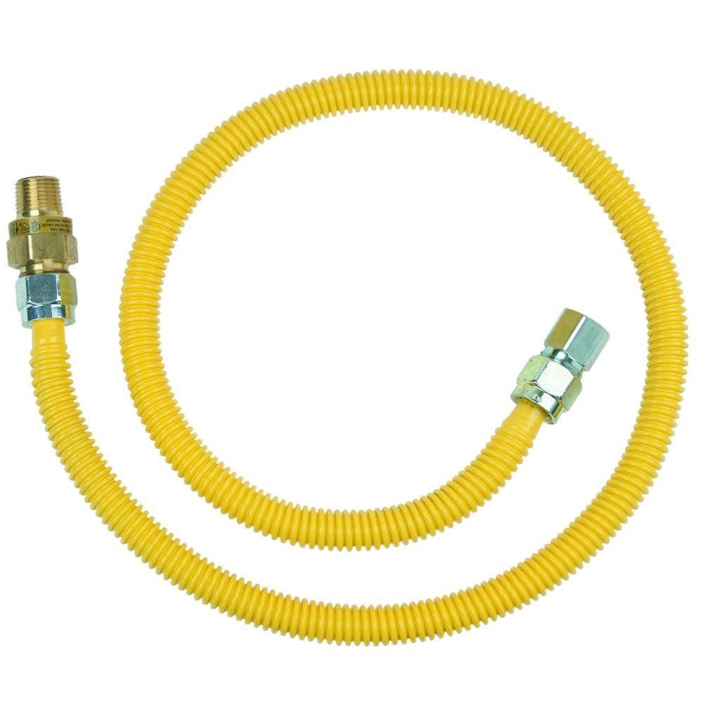 UPC 026613167367 product image for BrassCraft Hoses Safety+PLUS 1/2 in. MIP Excess Flow Valve x 1/2 in. FIP x 48 in | upcitemdb.com