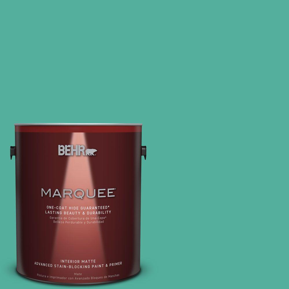 BEHR MARQUEE 1 gal. P4405 Water Park OneCoat Hide Matte Interior