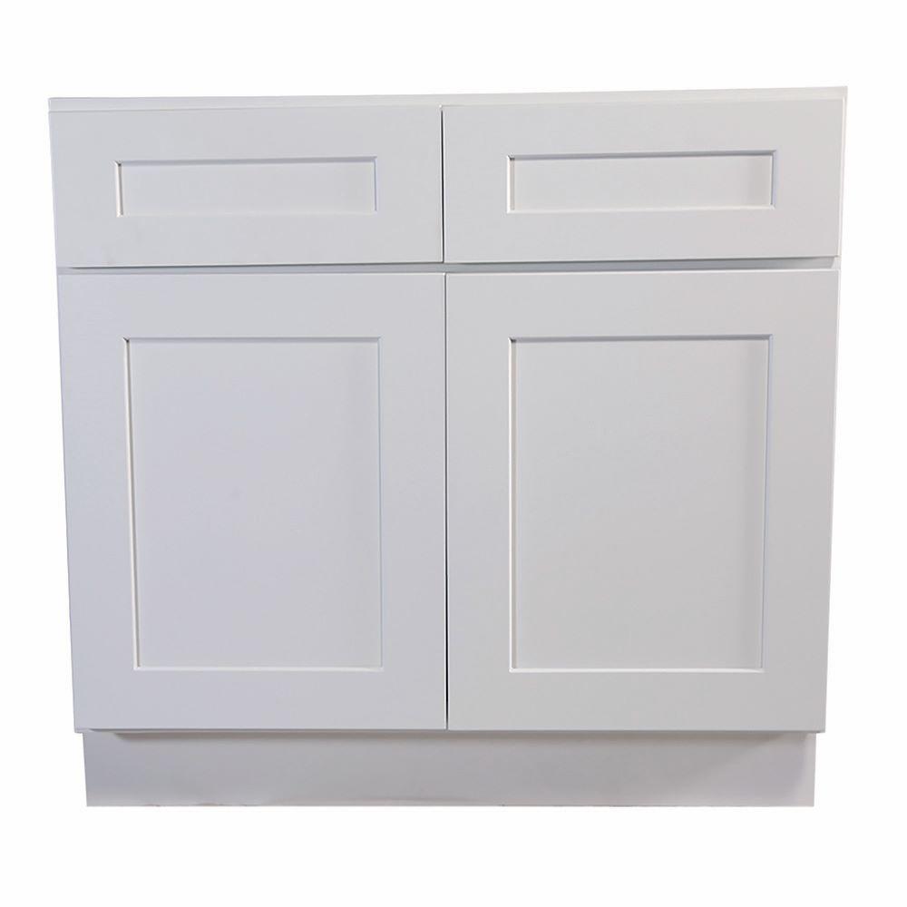 Design House Brookings Ready To Emble 48 X 34 5 24 In Base Brookings Ready To Emble 48 X 34 5 24 In Base Cabinet Style 2 Door With Drawer White