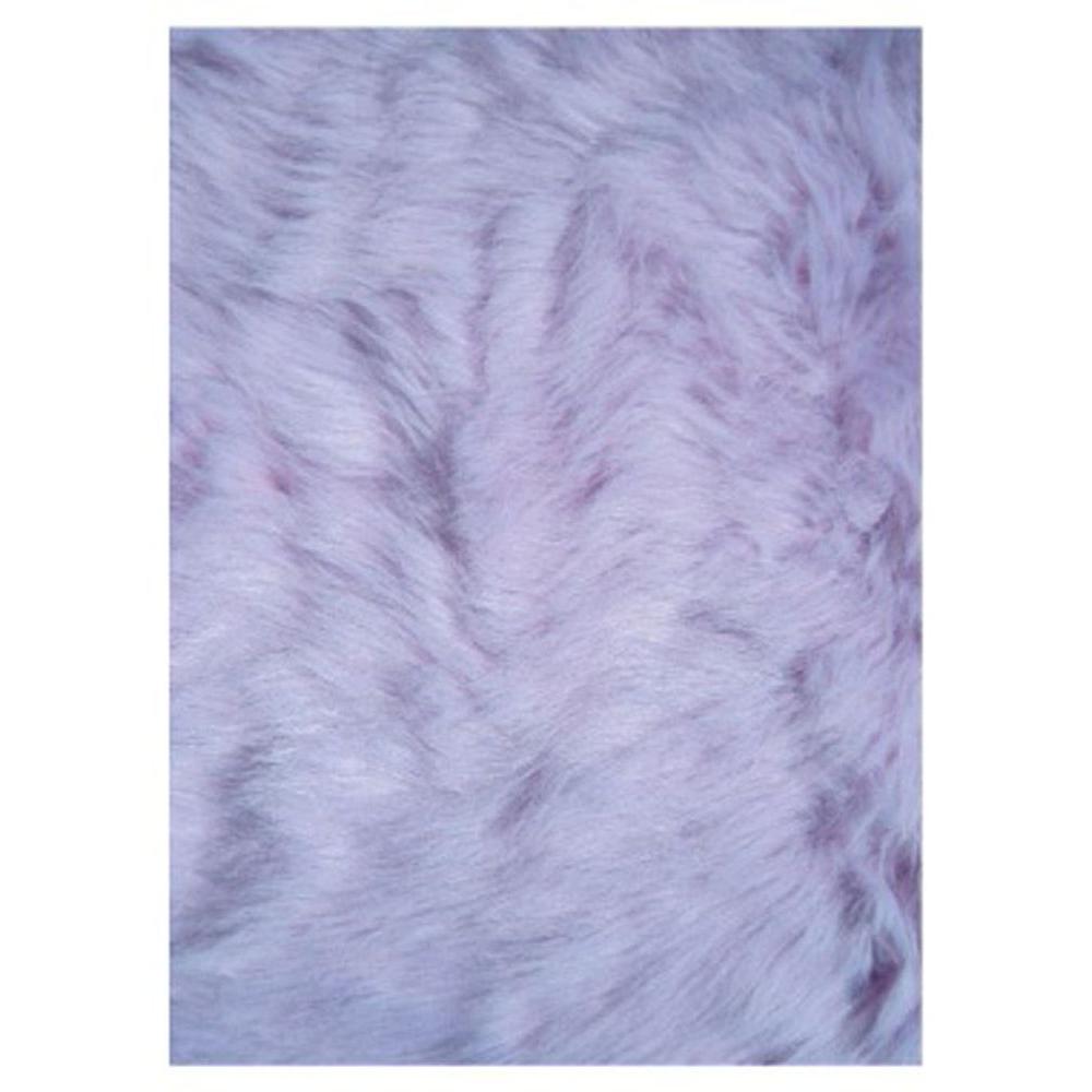 La Rug Flokati Lavender 3 Ft X 5 Area Flk 012 3958 The La Rug Flokati Lavender 3 Ft X 5 Area
