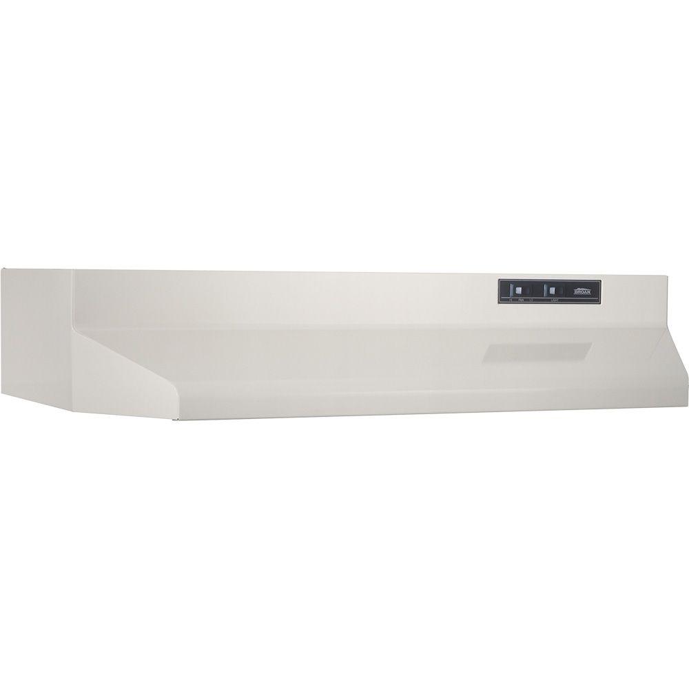 Broan Nutone 42000 Series 30 In Under Cabinet Range Hood With Light In Bisque 423002 The Home Depot