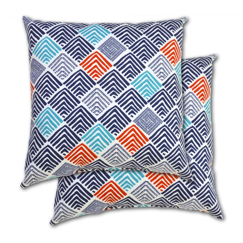 Belk Nautical Square Outdoor Throw Pillow 2 Pack 7680 02341000