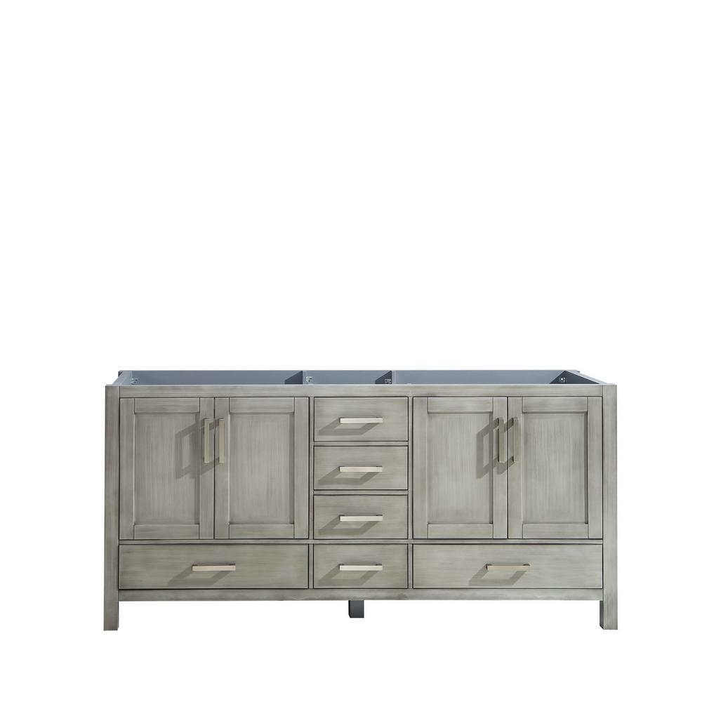 Lexora Jacques 72 In Bath Vanity Cabinet Only In Distressed Grey