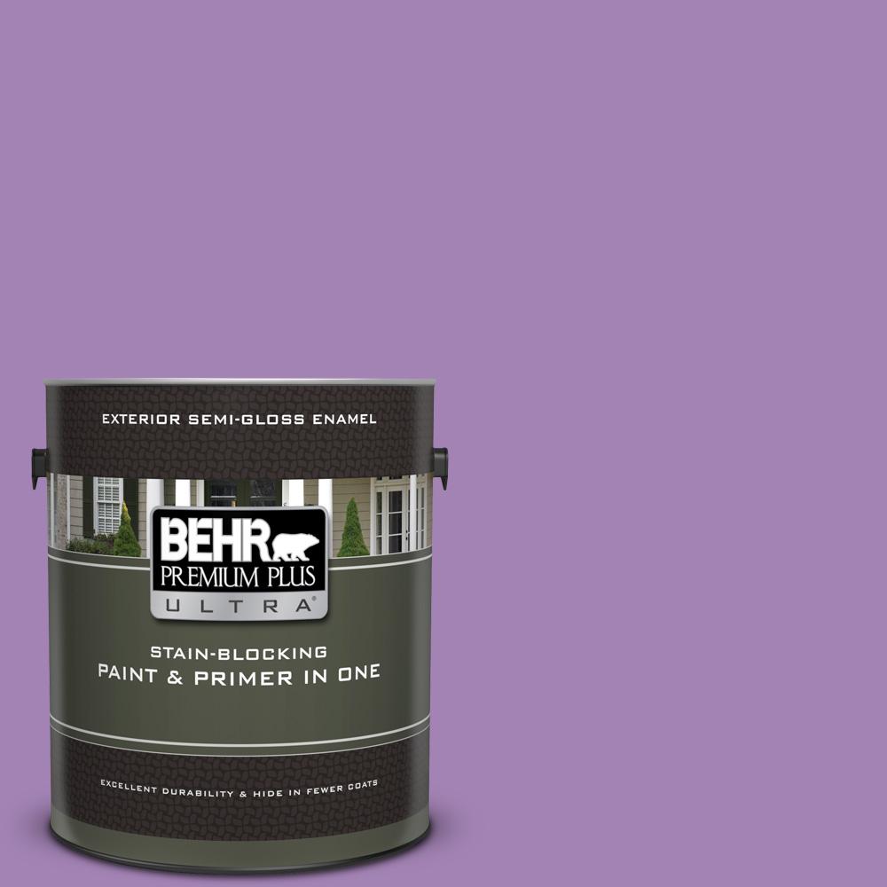 Behr Premium Plus Ultra 1 Gal 660b 6 Daylight Lilac Semi Gloss 660b 6 Daylight Lilac Semi Gloss Enamel Exterior Paint And Primer In One