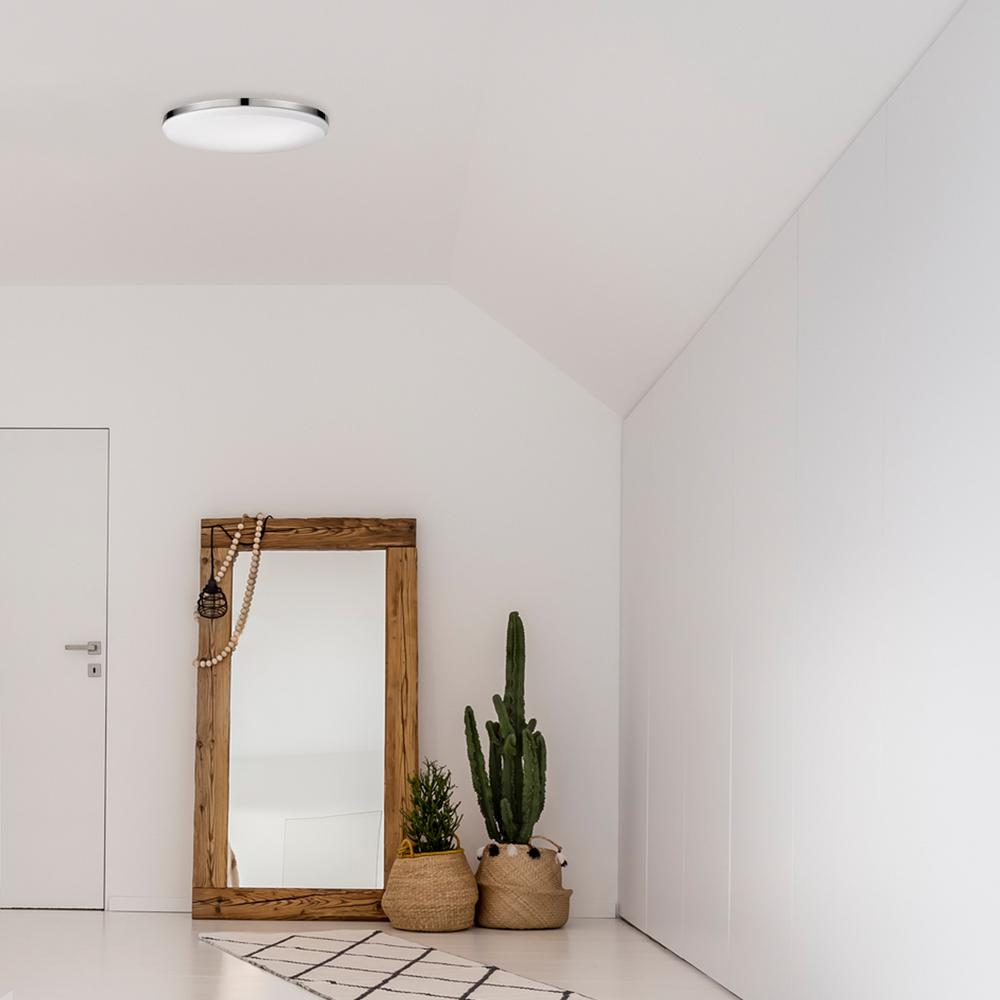 Globe Electric Ellington 28 Watt Chrome Integrated Led Ceiling - Globe Electric 65584 Ellington Led Integrated Flush Mount Ceiling Light Globe Electric Ellington 28 Watt Chrome Integrated Led Ceiling - Globe Electric 65584 Ellington Led Integrated Flush Mount Ceiling Light