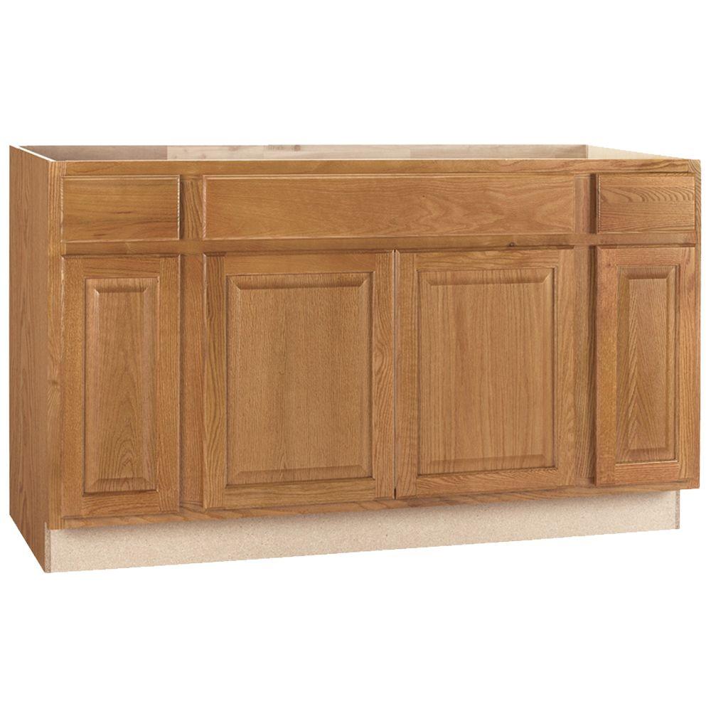 Hampton Bay Hampton Assembled 60x34.5x24 in. Sink Base Kitchen