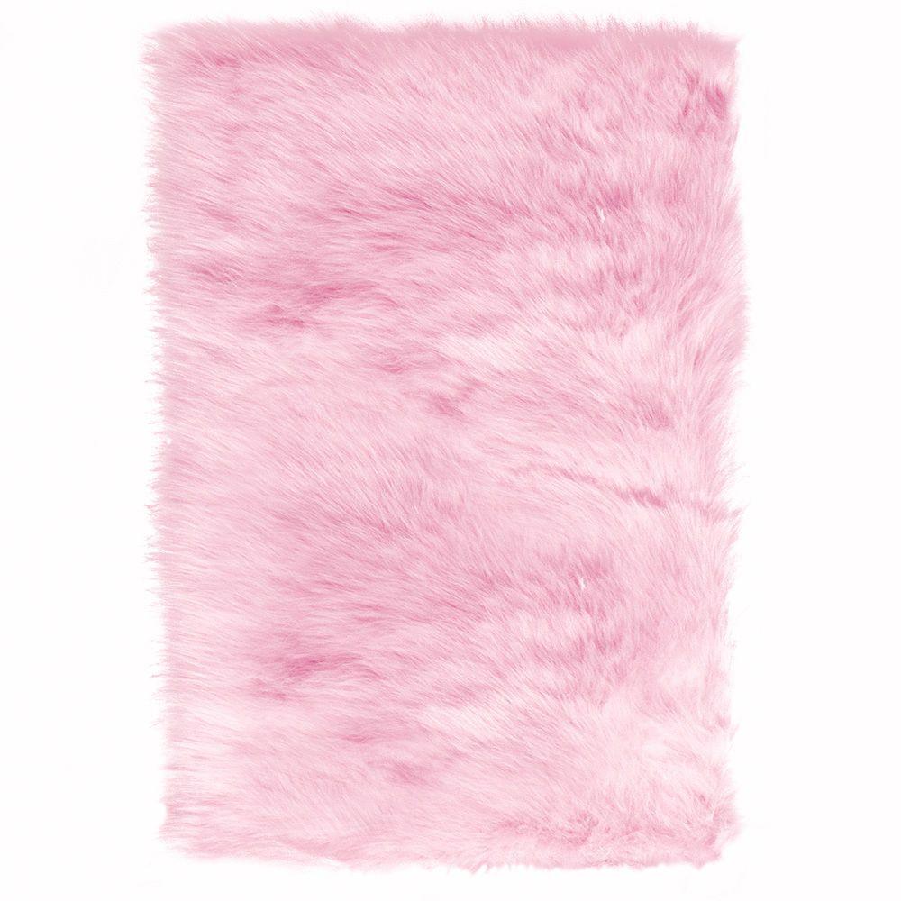 Pink Area Rugs The Home Depot Faux