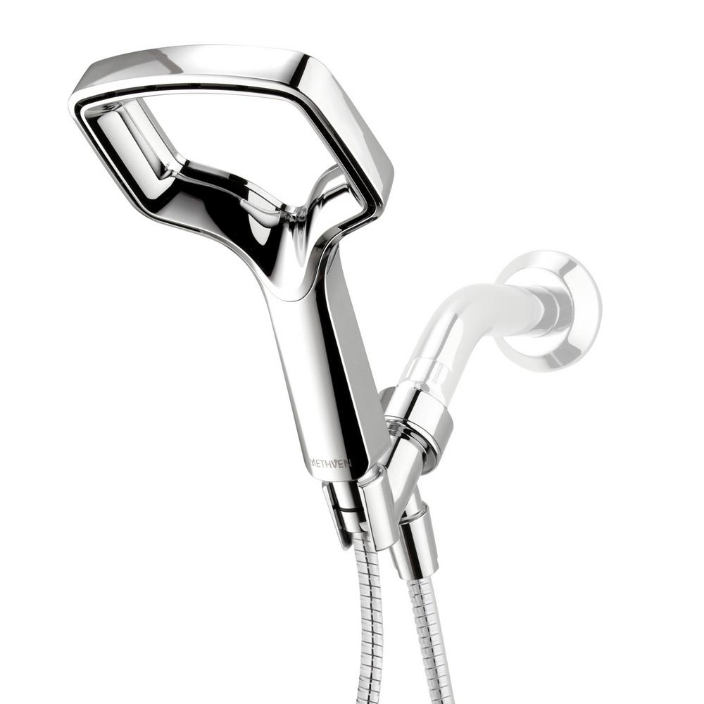 Methven Rua 1-Spray 6 in. Single Wall Mount Handheld Shower Head in Chrome, Grey was $150.49 now $99.0 (34.0% off)