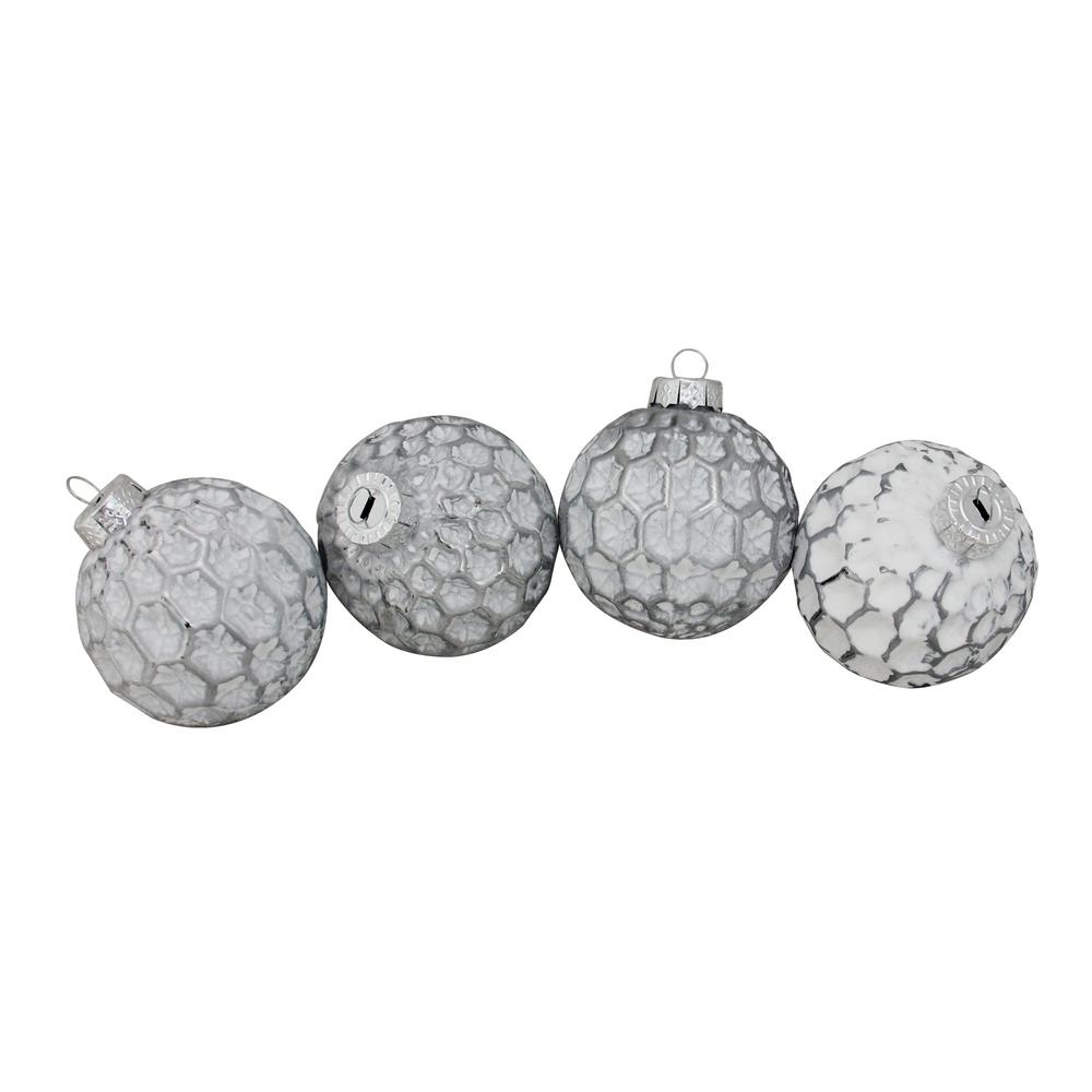 black and white christmas ornament sets