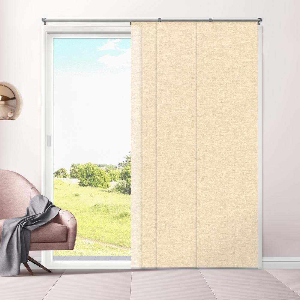 Chicology Cut-to-Length Eclipse Honeymilk Cordless Polyester Panel - 80 inch W x... by Chicology