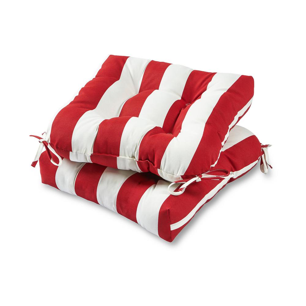 red and white striped outdoor pillows