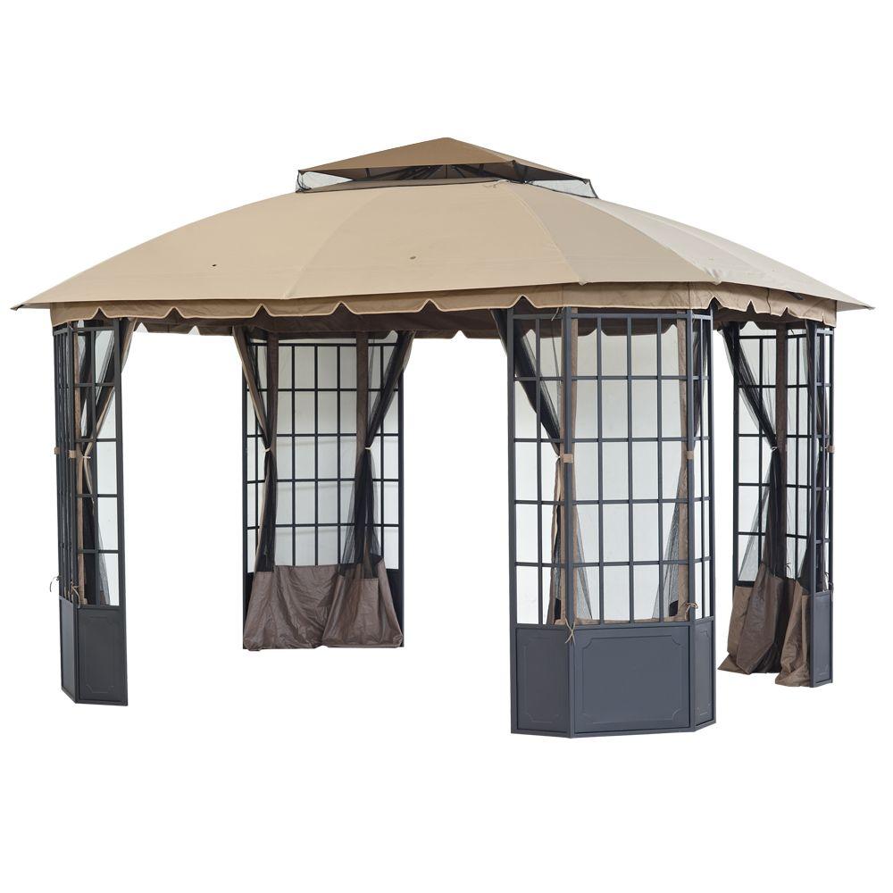 10x12 Steel Gazebos Sheds Garages Outdoor Storage The Loden 13 Ft X