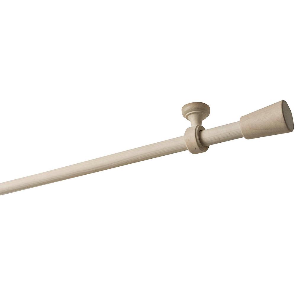 Ltl Home S 95 In Intensions Single Curtain Rod Kit Cloud 95 In Intensions Single Curtain Rod Kit Cloud With Saxo Finials And Ceiling Brackets
