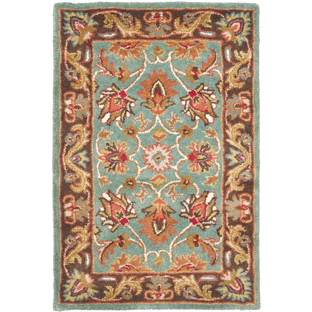 Safavieh Heritage Blue Brown 2 Ft X 4 Area Rug