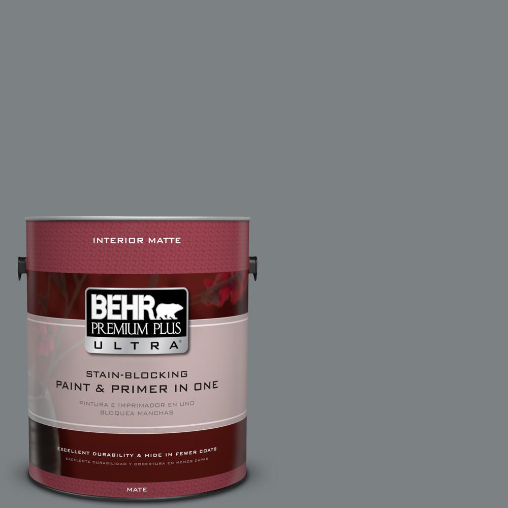 BEHR Premium Plus Ultra 1 gal. #PPU26-03 Legendary Gray Matte ...