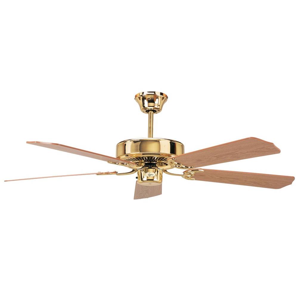 Radionic Hi Tech Calli 52 In Polished Brass Ceiling Fan With 5