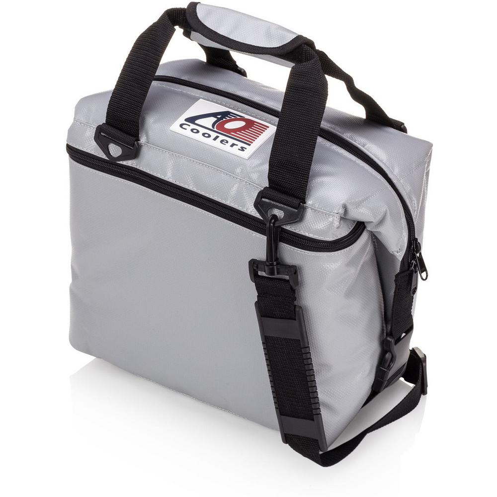 AO Coolers 12 Qt. Soft Vinyl Cooler with Shoulder Strap and Wide