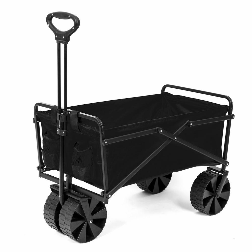 Beach Wagon Tires
 - Seina Collapsible Steel Frame Folding Utility Beach Wagon Outdoor Cart In Green Suw 408 Green The Home Depot