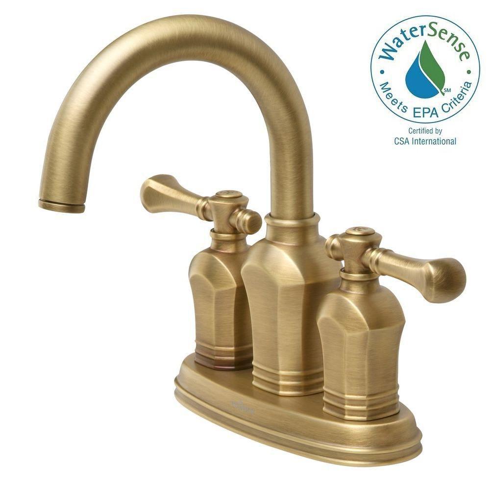 Pegasus Verdanza 4 in. Centerset 2-Handle Bathroom Faucet ...