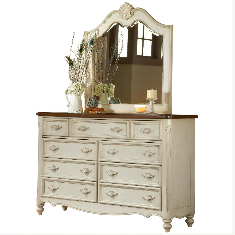 American Woodcrafters Cau 9 Drawer Antique White Dresser With 9 Drawer Antique White Dresser
