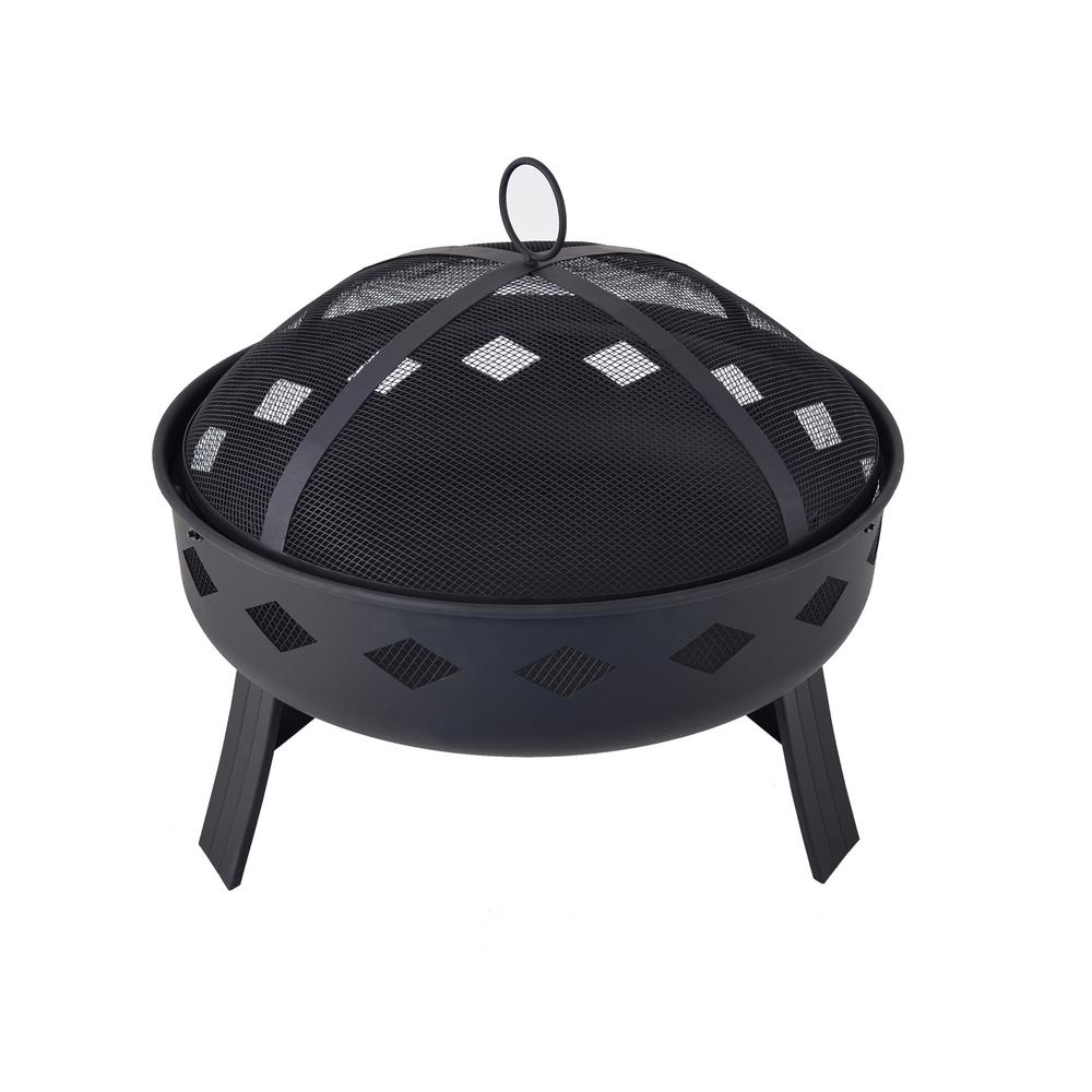 Cobraco 39 In X 14 In Diamond Mesh Fire Pit Fb8008 The Home Depot