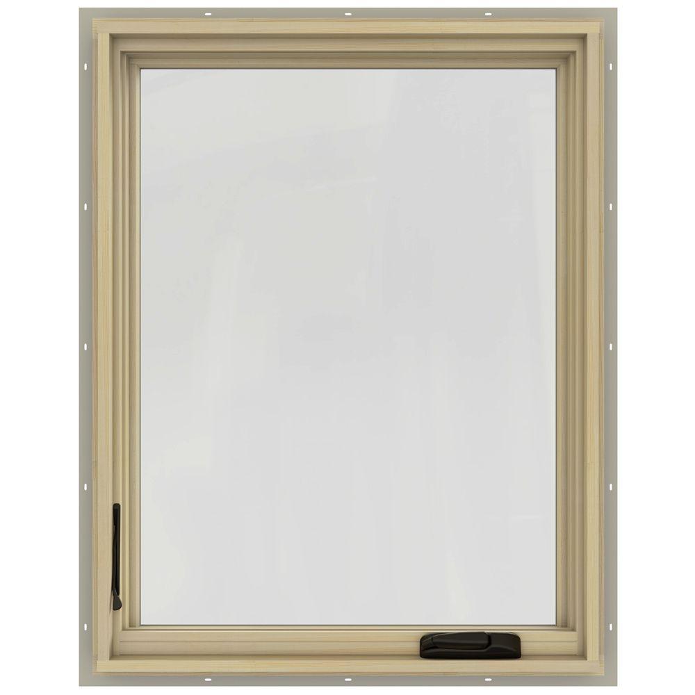 JELDWEN 24.75 in. x 48.75 in. W2500 LeftHand Casement Wood WindowTHDJW140100041 The Home Depot