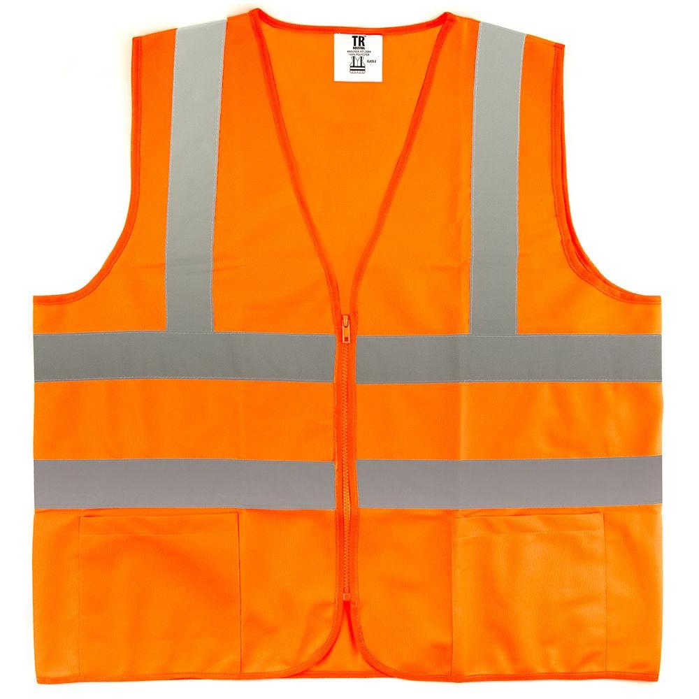 10 PACK NEON YELLOW SAFETY TRAFFIC VEST W// REFLECTIVE STRIPS SIZE 2XL