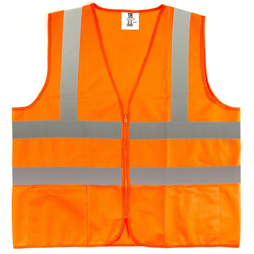 TR Industrial XXXL Orange High Visibility Reflective Class 2 Safety