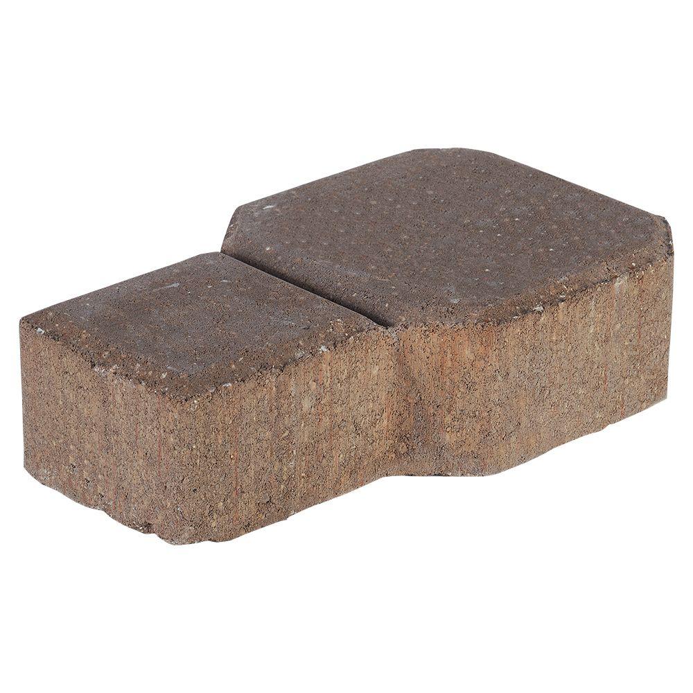 Pavestone Decora 9 in. x 5.5 in. x 2.25 in. Tan/Brown Concrete Paver ...