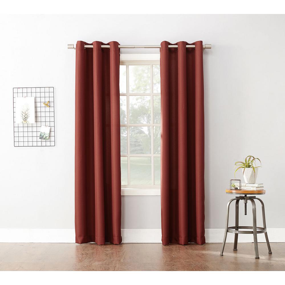 No 918 Intersect Grommet Woven Print Window Curtain Panel Machine