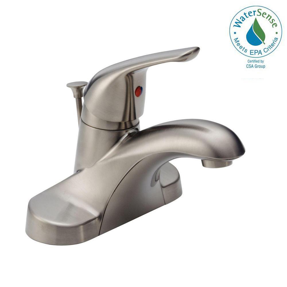 Delta Foundations 4 in. Centerset SingleHandle Bathroom Faucet with