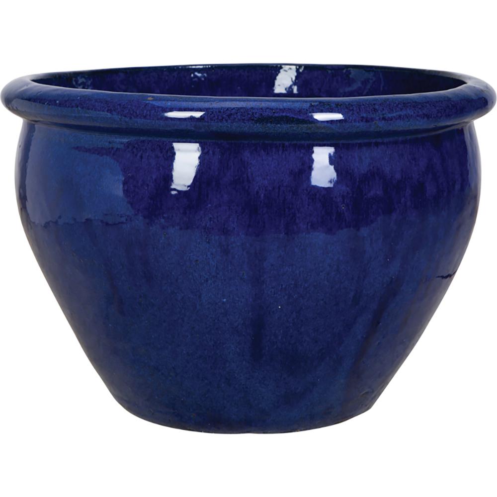 Unbranded 19 in. Falling Blue Ceramic Tubb Planter-GGC-299D-FB - The