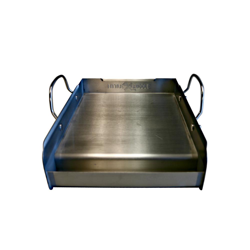 Little Griddle Professional Series 14 in. Stainless Steel BBQ Griddle 00007 The Home Depot