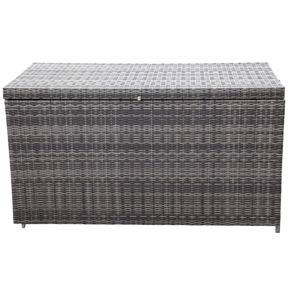 DIRECT WICKER Kate 170 Gal. Wicker Patio Storage Deck BoxPA32561