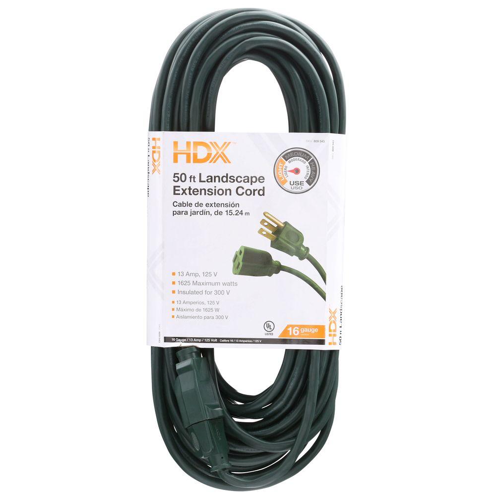 13 Indoor Outdoor Light Duty General Purpose Cords Extension 16 3 Landscape Extension Cord