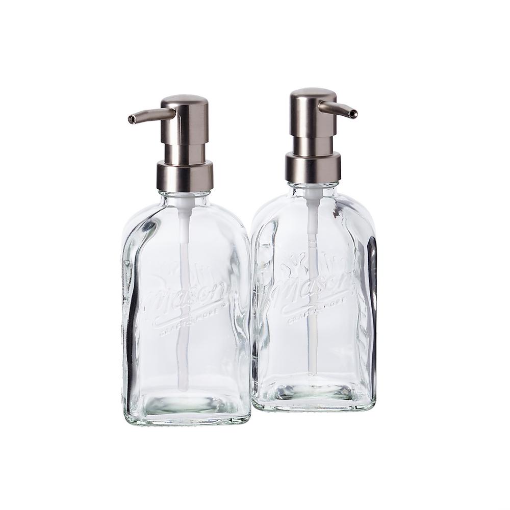 Mason Craft More 4 Piece Gl Soap Pump And Caddy Set Tpt P4516 4 Piece Gl Soap Pump And Caddy Set