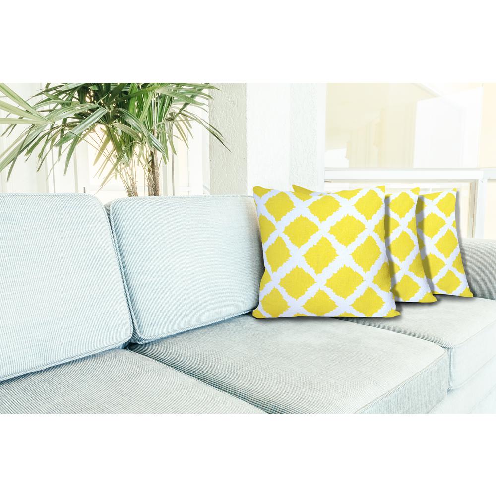 Sunflower Yellow Print Decorative Down Standard Throw Pillow