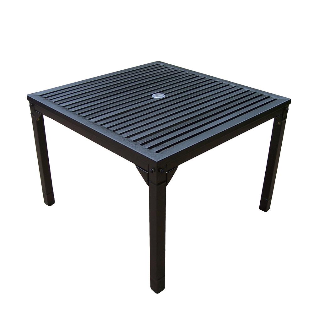 Rochester Hammertone Bronze Steel Outdoor Dining Table Hd6135 Hb Rochester Hammertone Bronze Steel Outdoor Dining Table