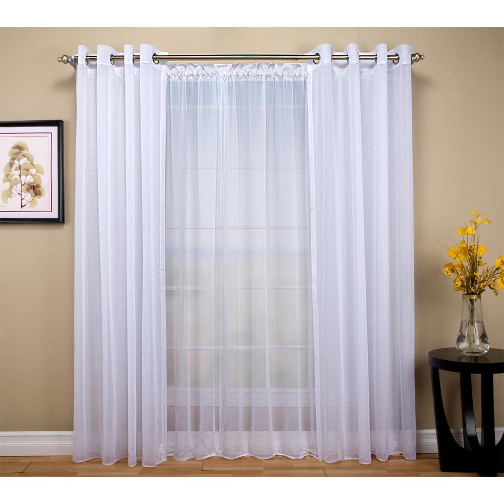 Ricardo Trading Tergaline 108 in. W x 84 in. L Double Wide Sheer