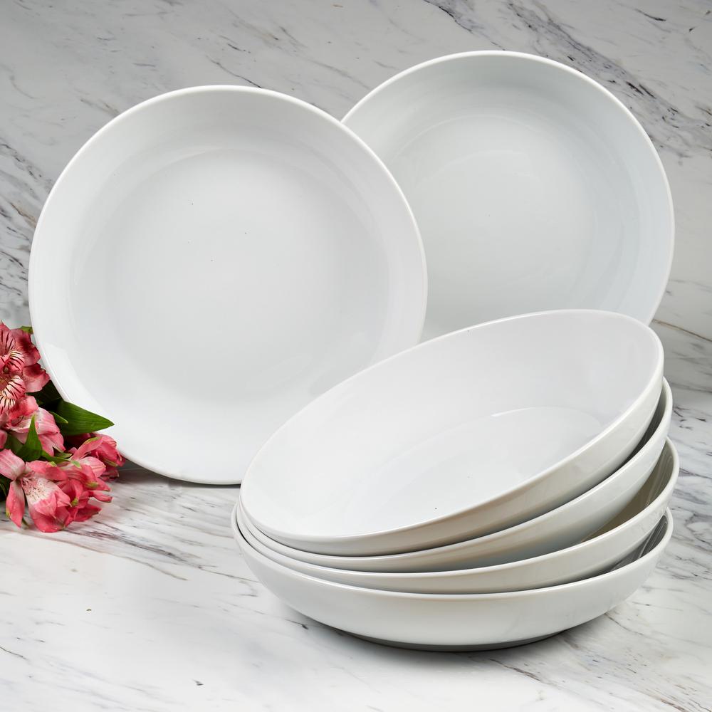 aldi white dinner set