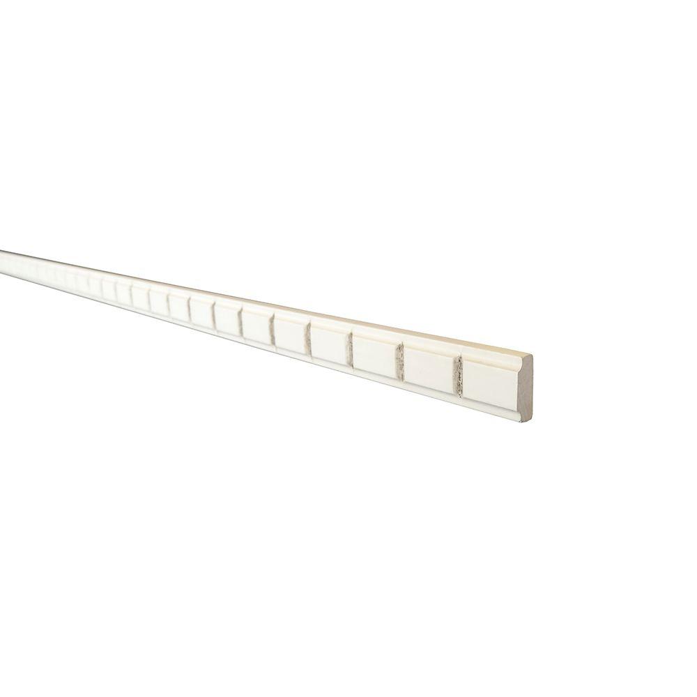 Home Decorators Collection Pacific White Assembled 96x0.625x0.5 in