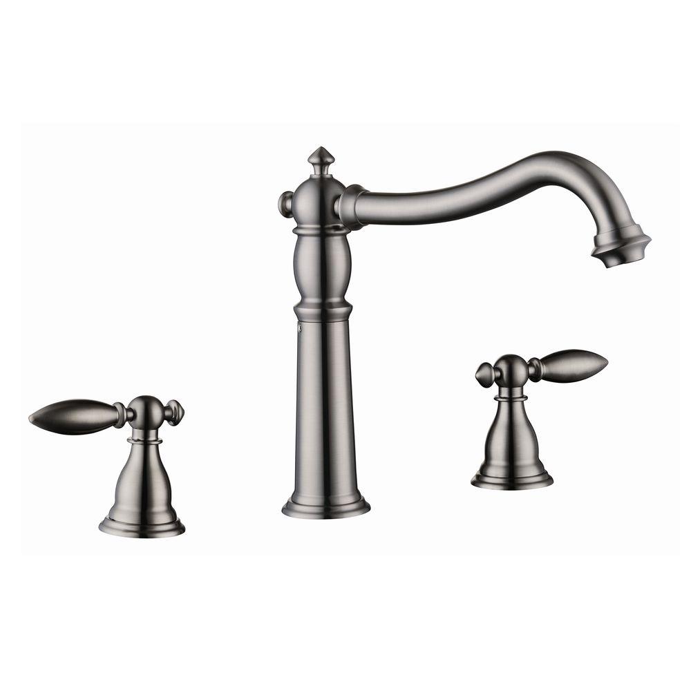 UPC 845805027872 product image for Yosemite Home Decor Kitchen 2-Handle Kitchen Faucet in Brushed Nickel YP68KF-BN | upcitemdb.com