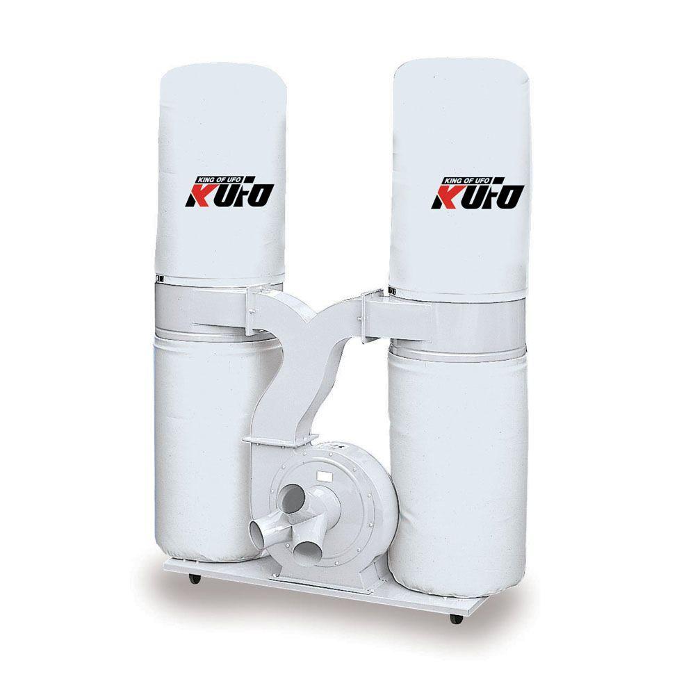 Kufo Seco 3 HP 2750 CFM 1Phase 220Volt Vertical Bag Dust Collector
